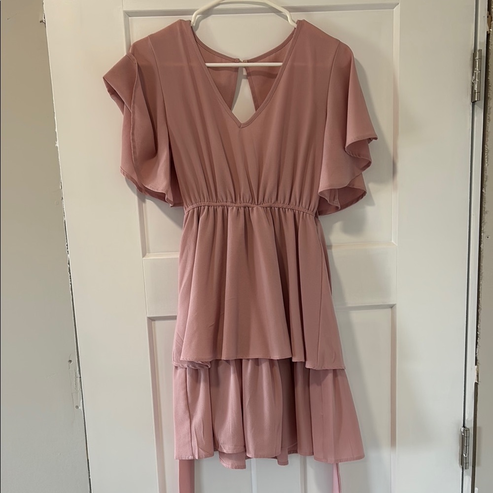 Pink Layered Dress